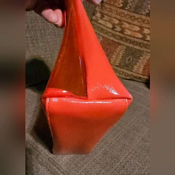 Victoria's Secret Red See Through Beauty Pouch Makeup Bag EUC - Picture 6 of 6